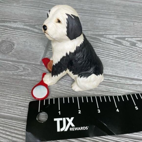 Franklin mint sheepdog porcelain figurine decoration - Picture 5 of 5